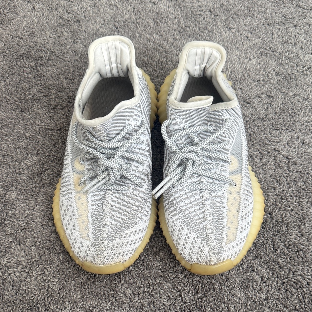 Yezzy Gray and Cream Sneakers